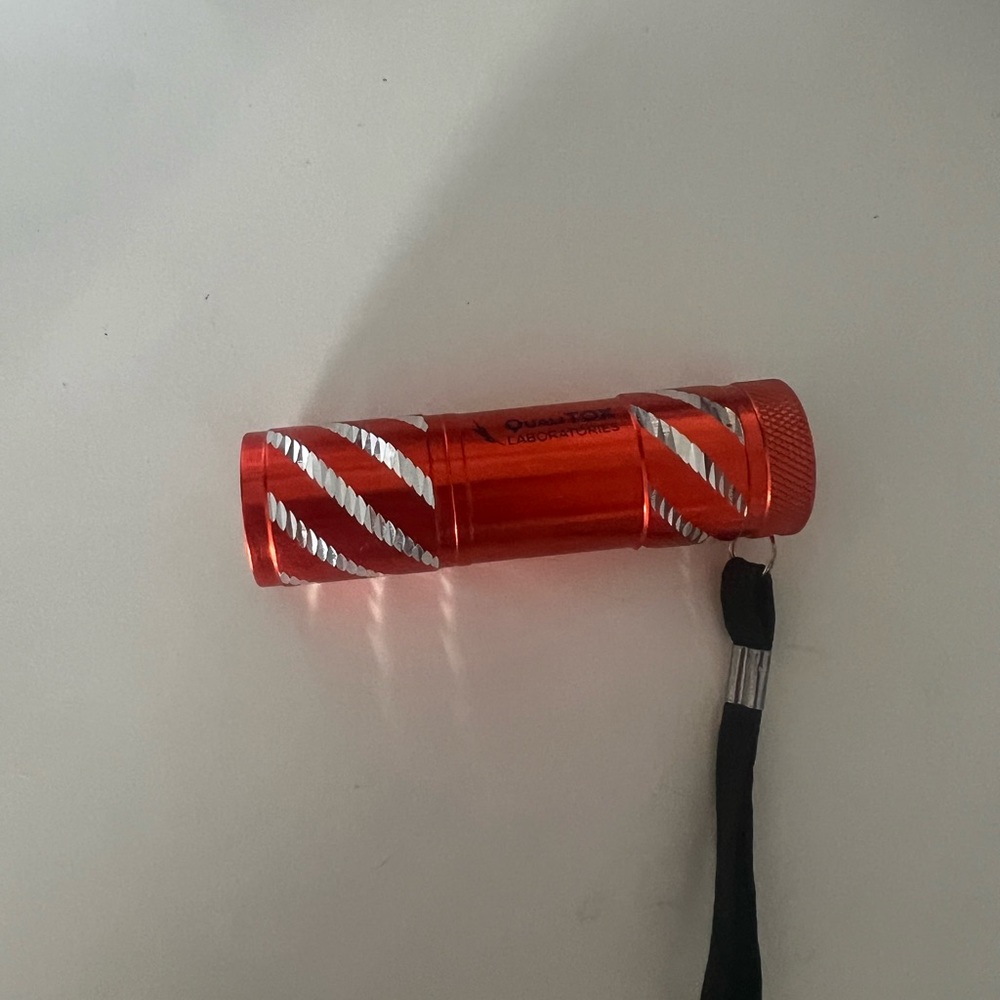 kubota flashlight torch flashlites orange w/batteries  9 LED pocket sized